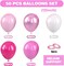 12-Inch Pink Balloons – Hot Pink, Pastel & Metallic Pink/White Latex Balloons